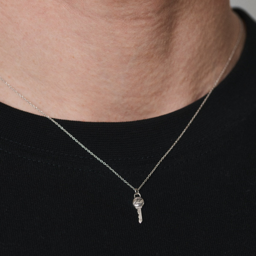 Collana doppia Cuore & Chiave