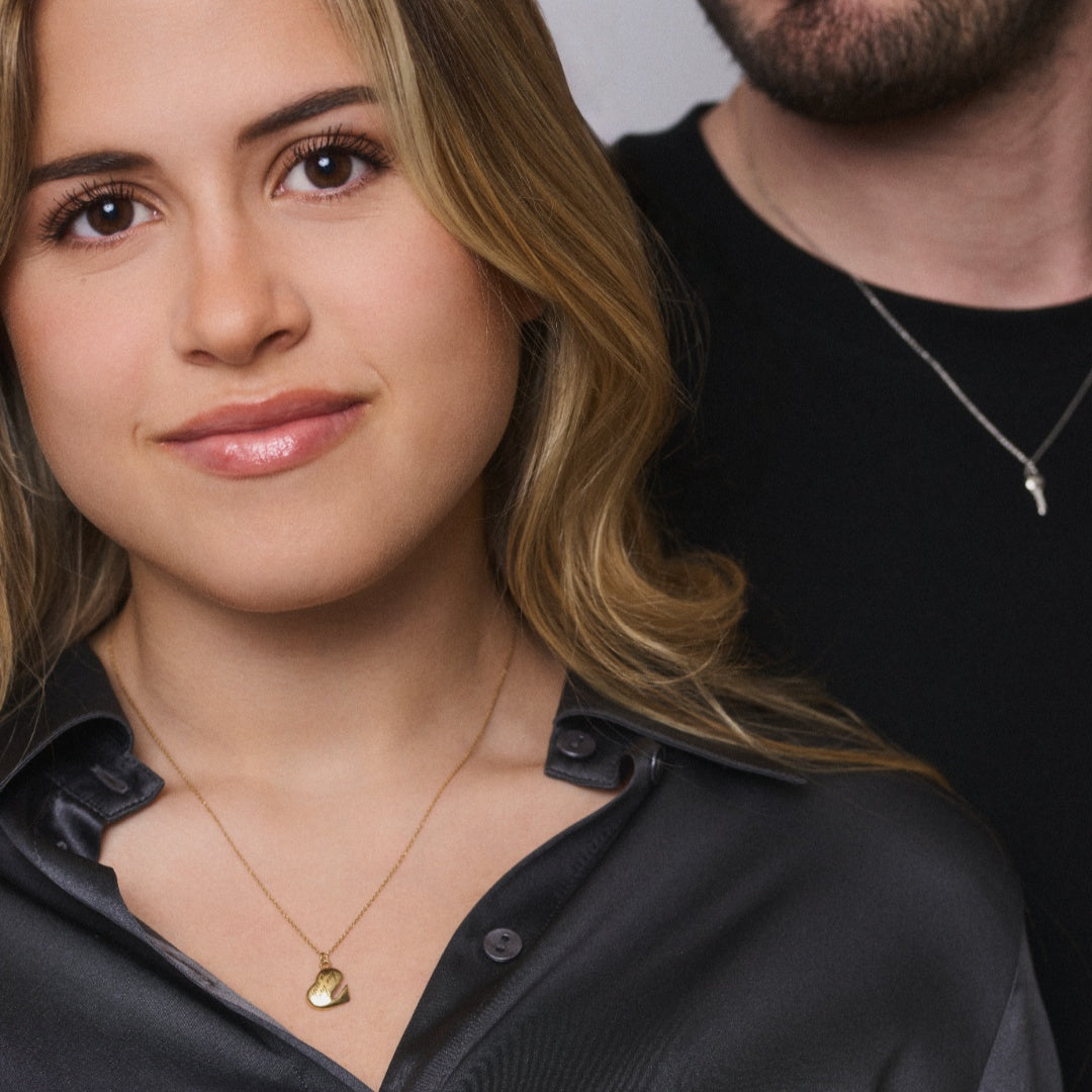 Collana doppia Cuore & Chiave