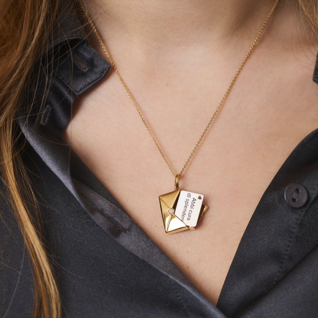 Love Memo Collana + Targhetta